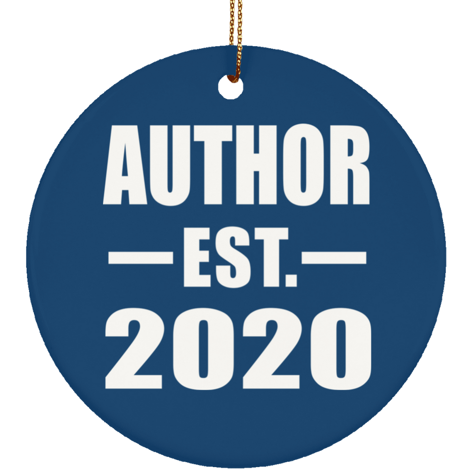Author Established EST. 2020 - Circle Ornament