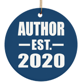 Author Established EST. 2020 - Circle Ornament