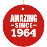 60th Birthday Amazing Since 1964 - Circle Ornament