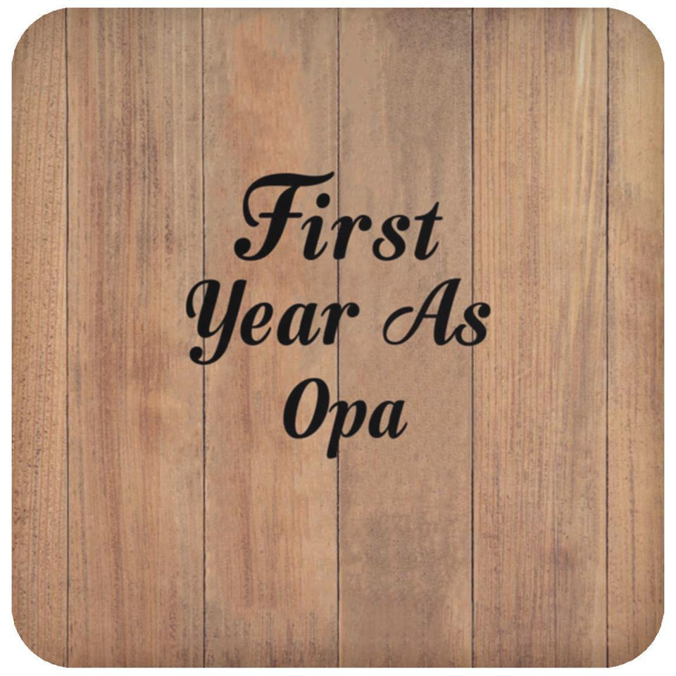 First Year As Opa - Drink Coaster C