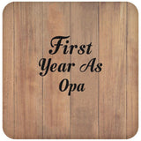 First Year As Opa - Drink Coaster C