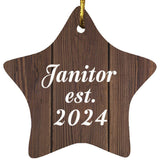 Janitor Established Est. 2024 - Star Ornament D