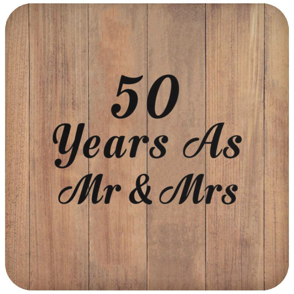 50 Years As Mr & Mrs - Drink Coaster C