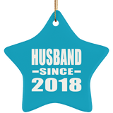 Husband Since 2018 - Star Ornament