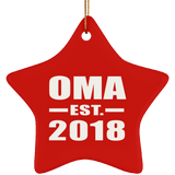 Oma Established EST. 2018 - Star Ornament