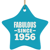 68th Birthday Fabulous Since 1956 - Star Ornament