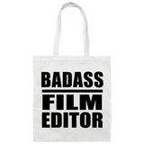 Badass Film Editor - Tote Bag White