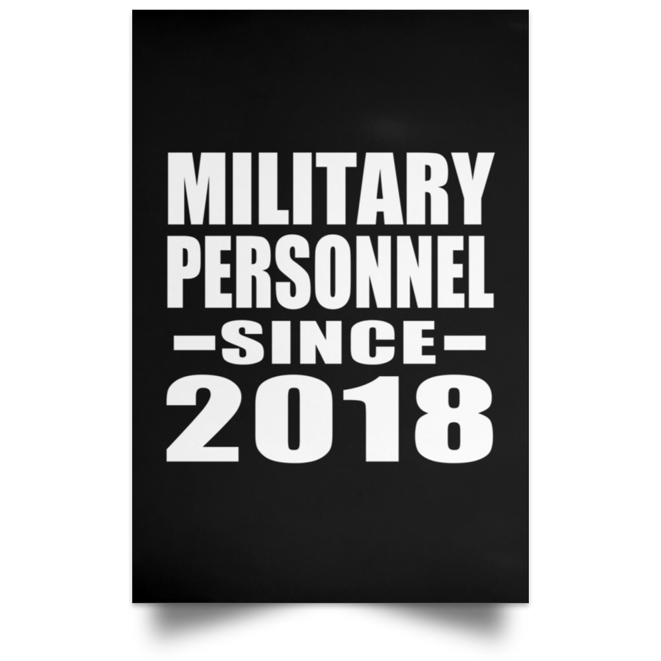 Military Personnel Since 2018 - Poster Portrait