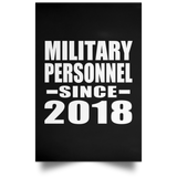 Military Personnel Since 2018 - Poster Portrait
