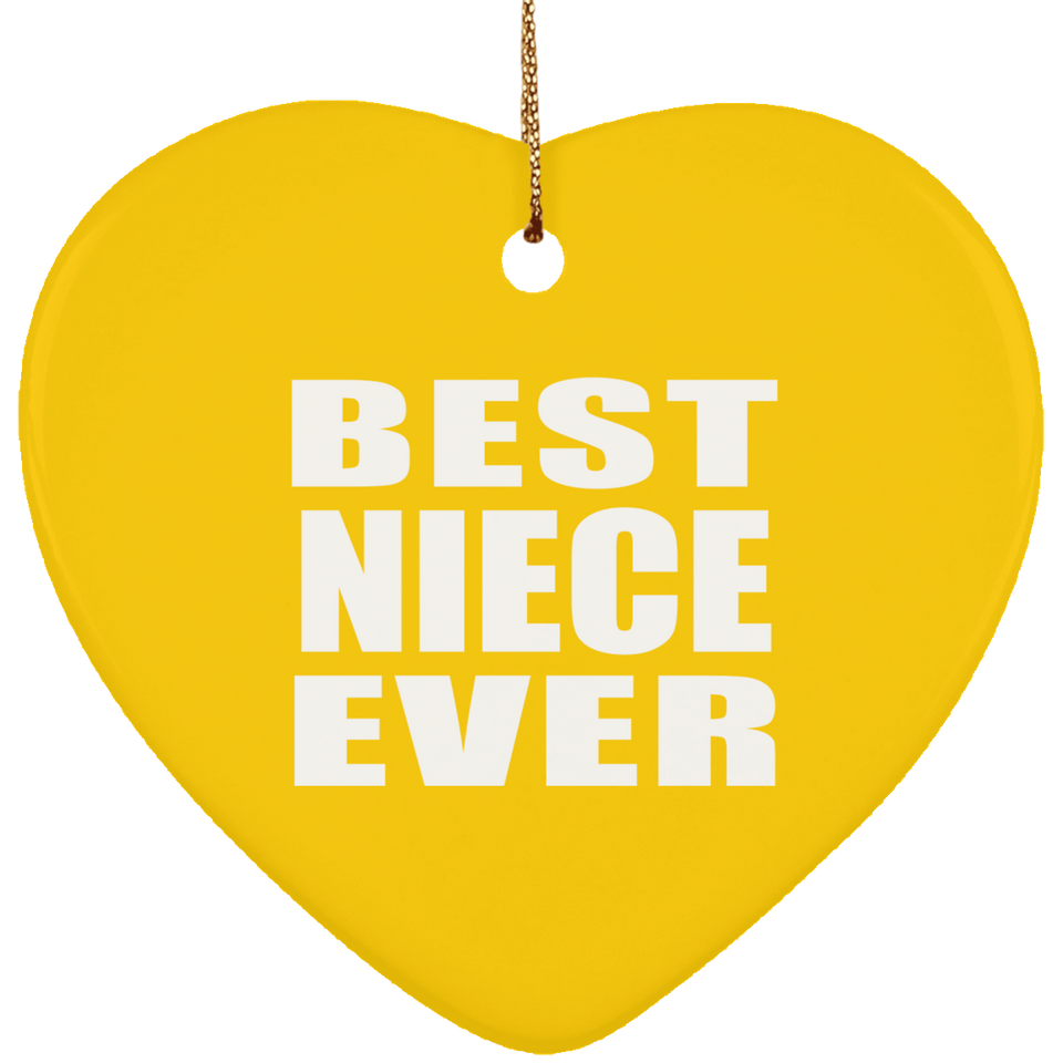 Best Niece Ever - Heart Ornament