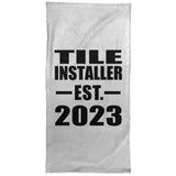 Tile Installer Established EST. 2023 - Hand Towel