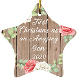 First Christmas As an Amazing Son 2020 - Star Ornament B