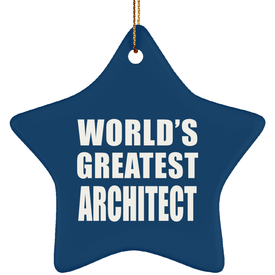 World's Greatest Architect - Star Ornament