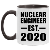 Nuclear Engineer Established EST. 2020 - 11oz Accent Mug Black