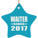Waiter Since 2017 - Star Ornament