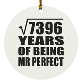 86th Anniversary Square Root of 7396 Years of Mr Perfect - Circle Ornament
