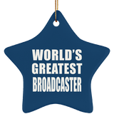 World's Greatest Broadcaster - Star Ornament