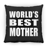 World's Best Mother - Throw Pillow Black
