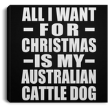 All I Want For Christmas Is My Australian Cattle Dog - Canvas Square