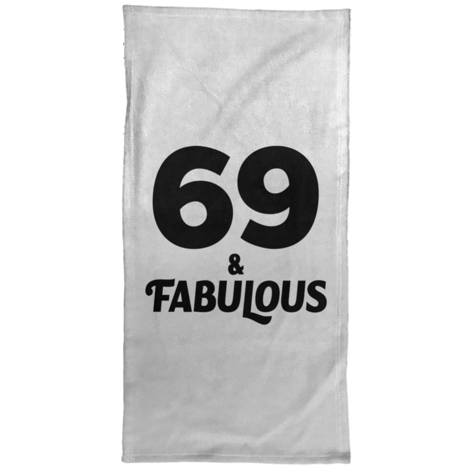 69th Birthday 69 & Fabulous - Hand Towel