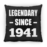 83rd Birthday Legendary Since 1941 - Throw Pillow Black