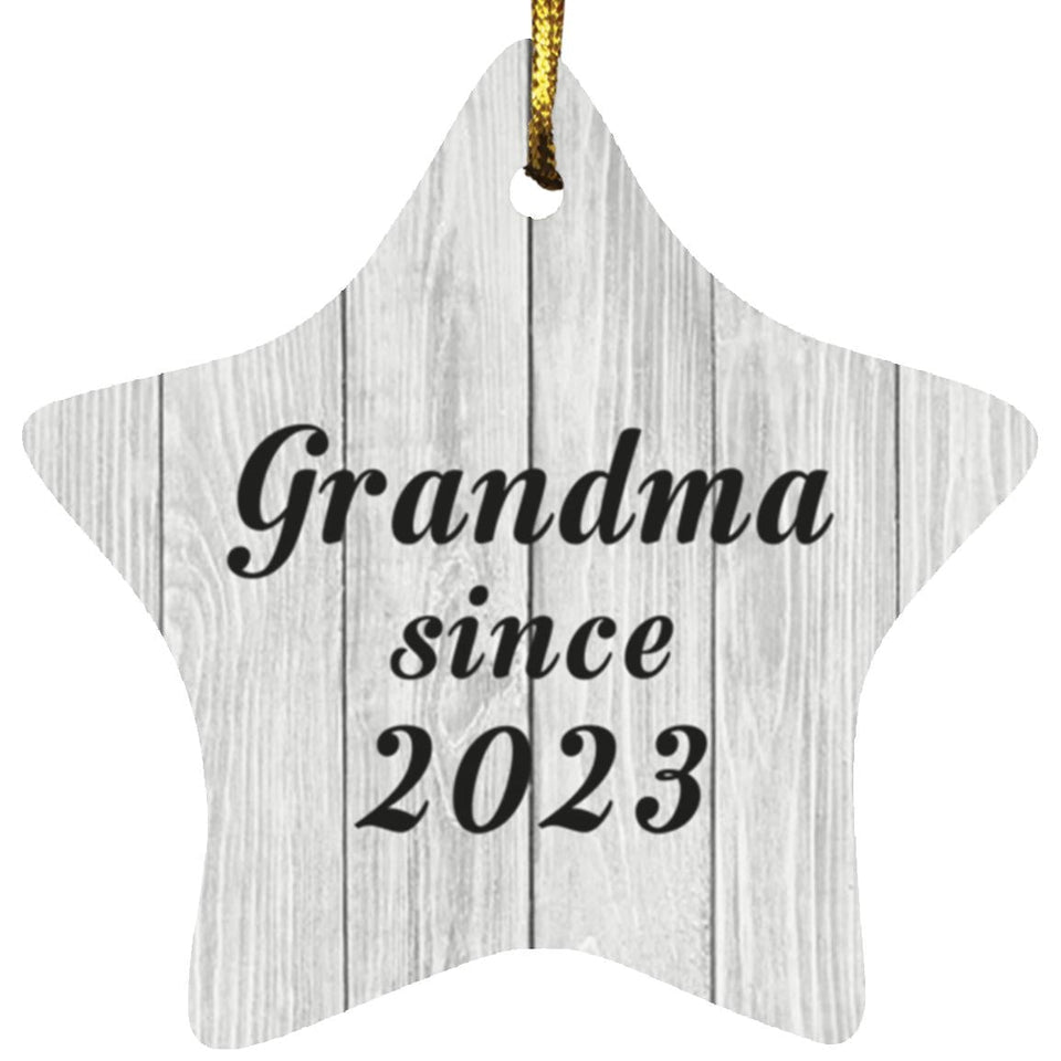Grandma Since 2023 - Star Ornament F