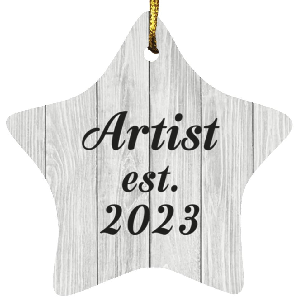 Artist Established Est. 2023 - Star Ornament F