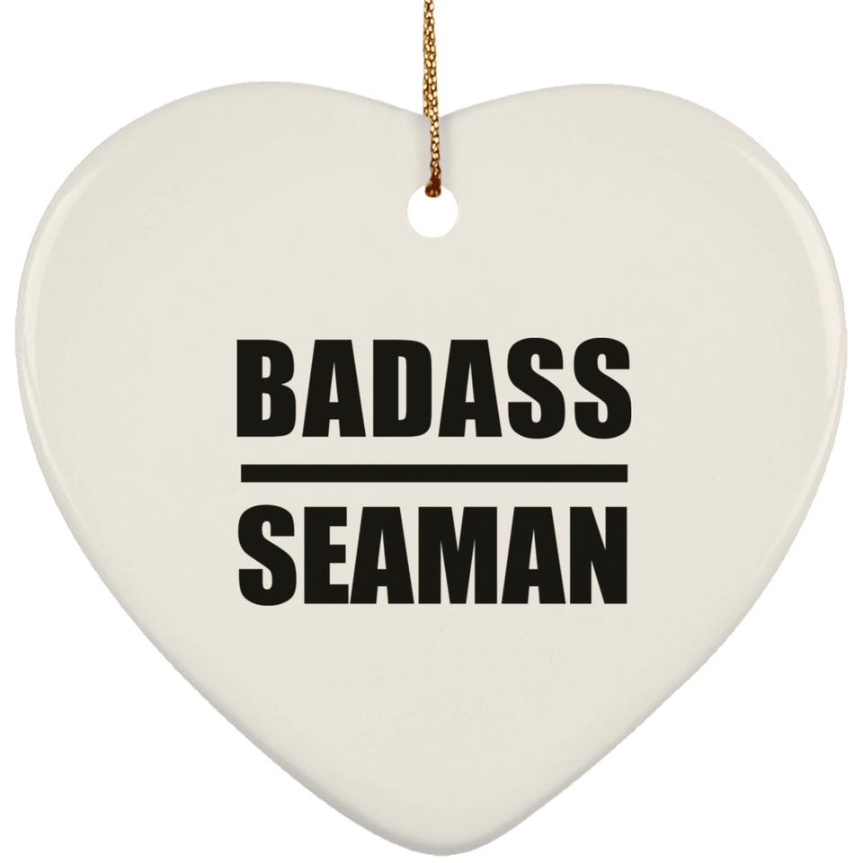 Badass Seaman - Heart Ornament
