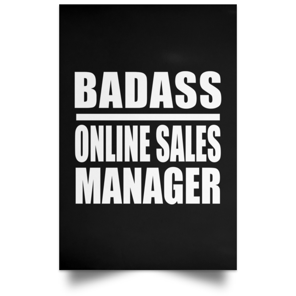 Badass Online Sales Manager - Poster Portrait