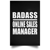 Badass Online Sales Manager - Poster Portrait