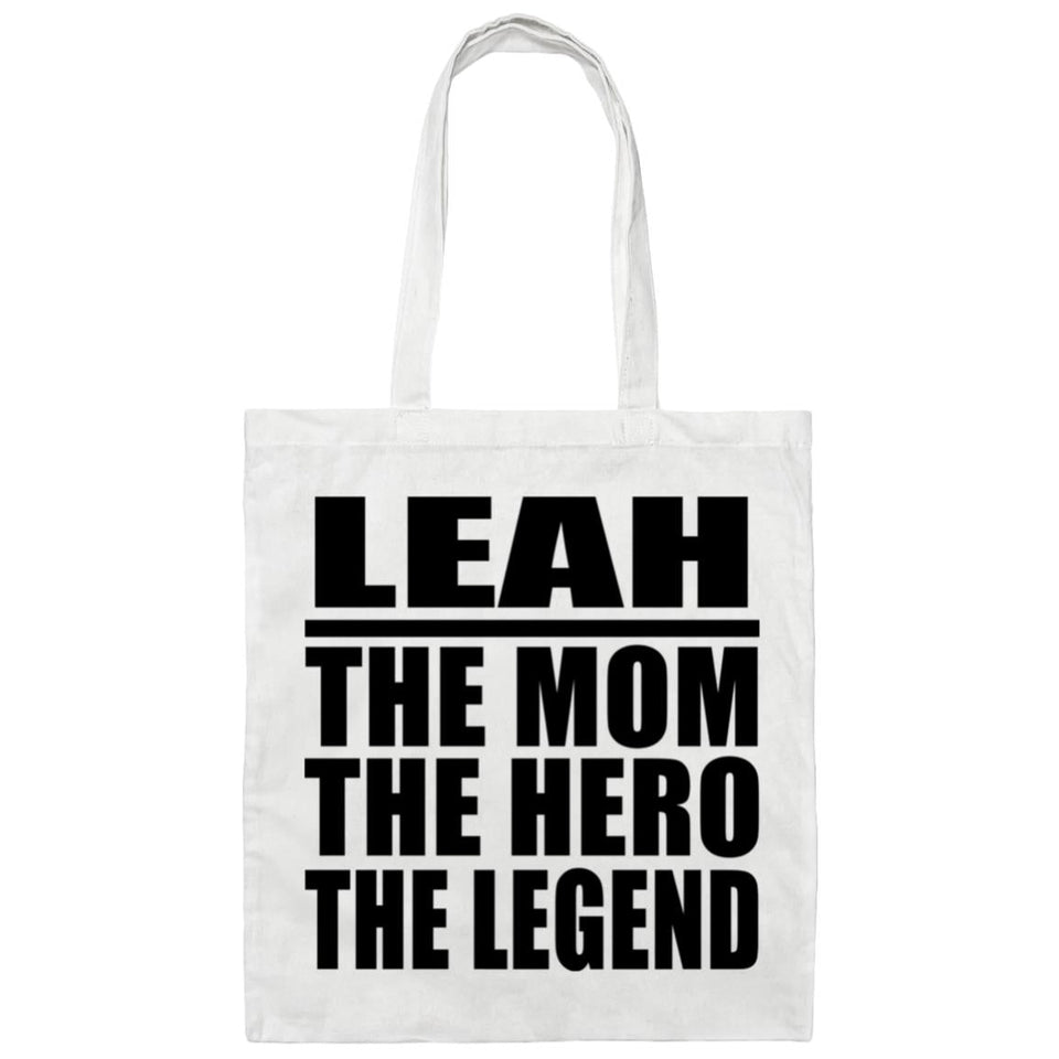 Leah The Mom The Hero The Legend - Tote Bag White