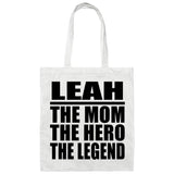 Leah The Mom The Hero The Legend - Tote Bag White