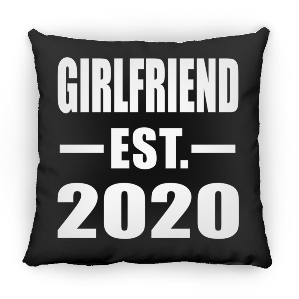 Girlfriend Established EST. 2020 - Throw Pillow Black