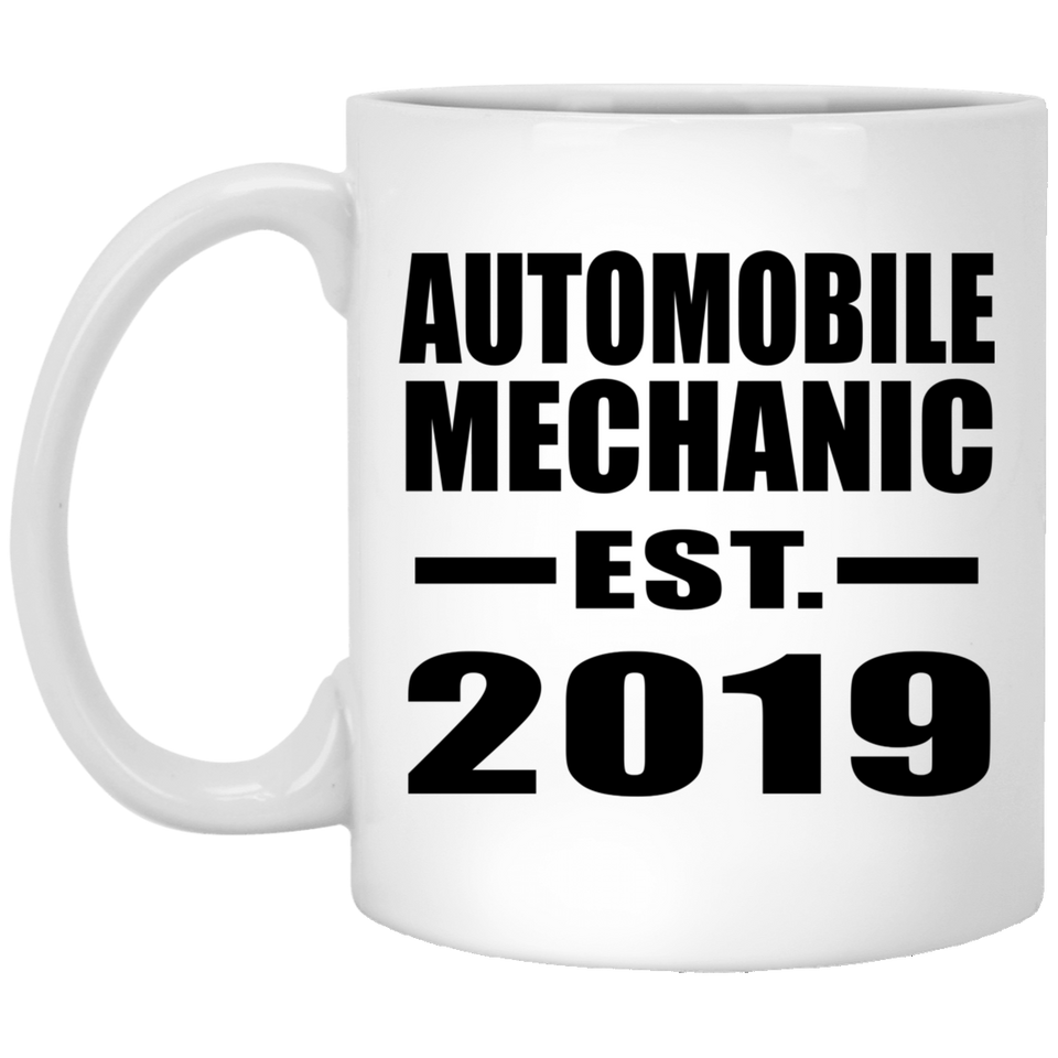 Automobile Mechanic Established EST. 2019 - 11oz Coffee Mug
