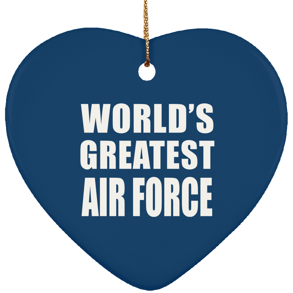 World's Greatest Air Force - Heart Ornament