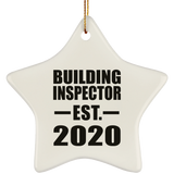 Building Inspector Established EST. 2020 - Star Ornament