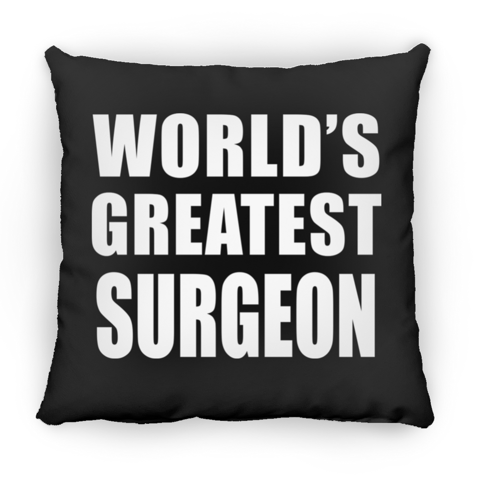World's Greatest Surgeon - Throw Pillow Black