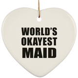 World's Okayest Maid - Heart Ornament