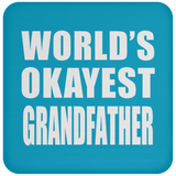 World's Okayest Grandfather - Drink Coaster