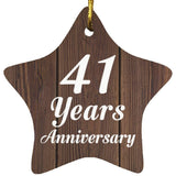 41st Anniversary 41 Years Anniversary - Star Ornament D