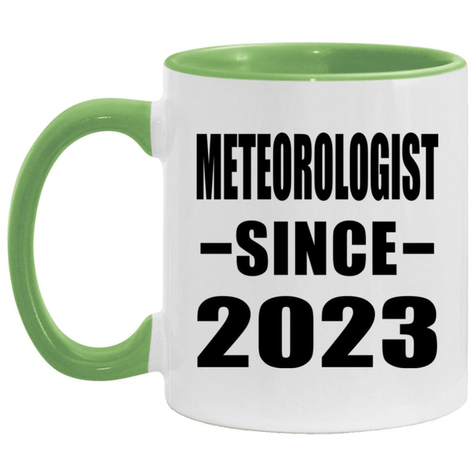 Meteorologist Since 2023 - 11oz Accent Mug Green