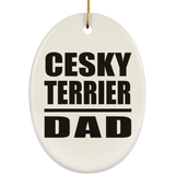 Cesky Terrier Dad - Oval Ornament