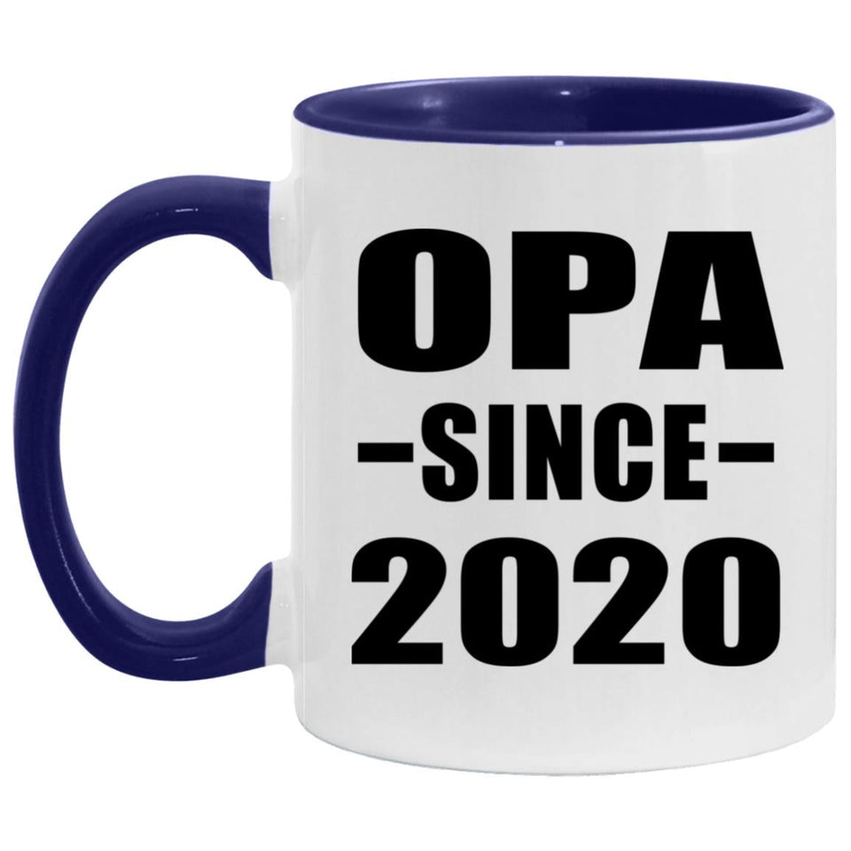 Opa Since 2020 - 11oz Accent Mug Purple