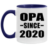 Opa Since 2020 - 11oz Accent Mug Purple