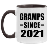 Gramps Since 2021 - 11oz Accent Mug Black