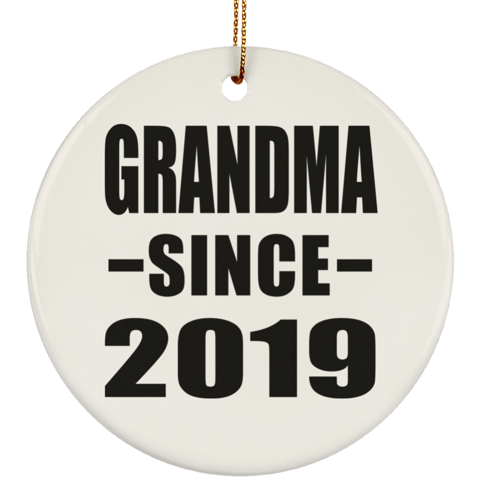 Grandma Since 2019 - Circle Ornament