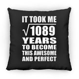 33rd Birthday Took Square Root of 1089 Years To Awesome - Throw Pillow Black