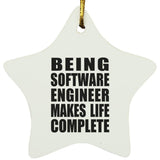 Being Software Engineer Makes Life Complete - Star Ornament