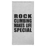 Rock Climbing Makes Life Special - Hand Towel
