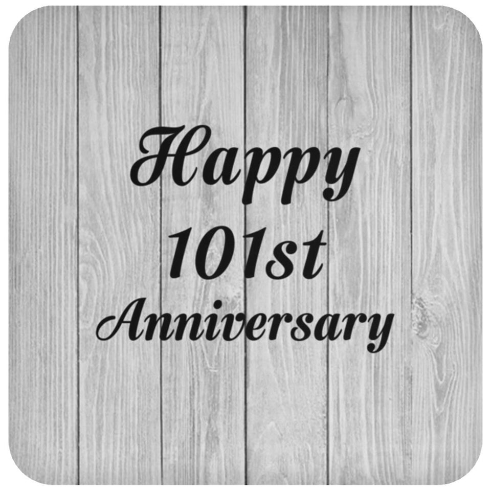 Happy 101st Anniversary - Drink Coaster F